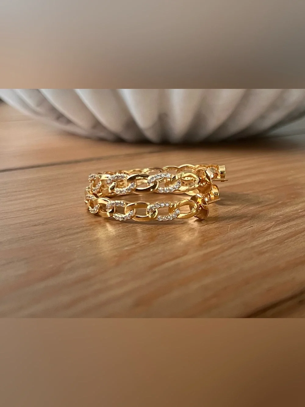 Gold Hoops - Elegant Women’s Jewelry - Picture 2 of 2